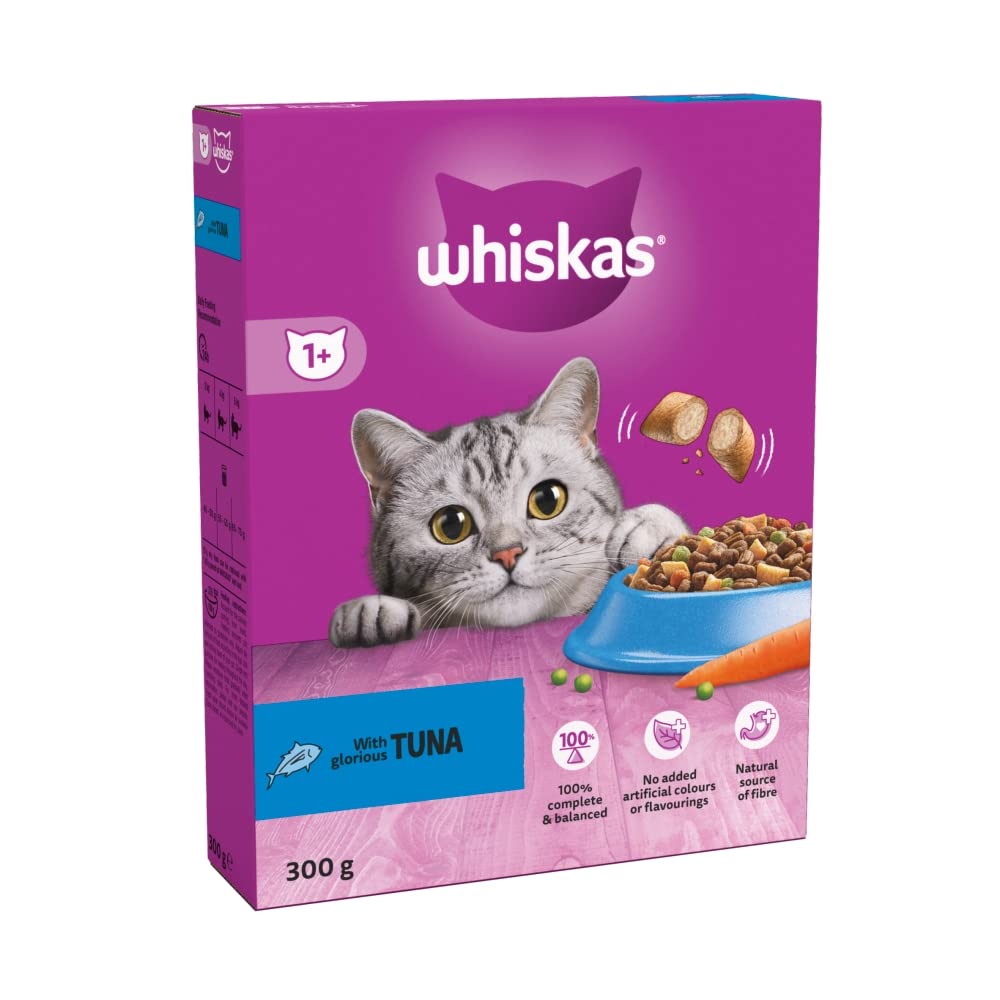 Whiskas 1+ Tuna 1.9kg Bag, Adult Cat Dry Food