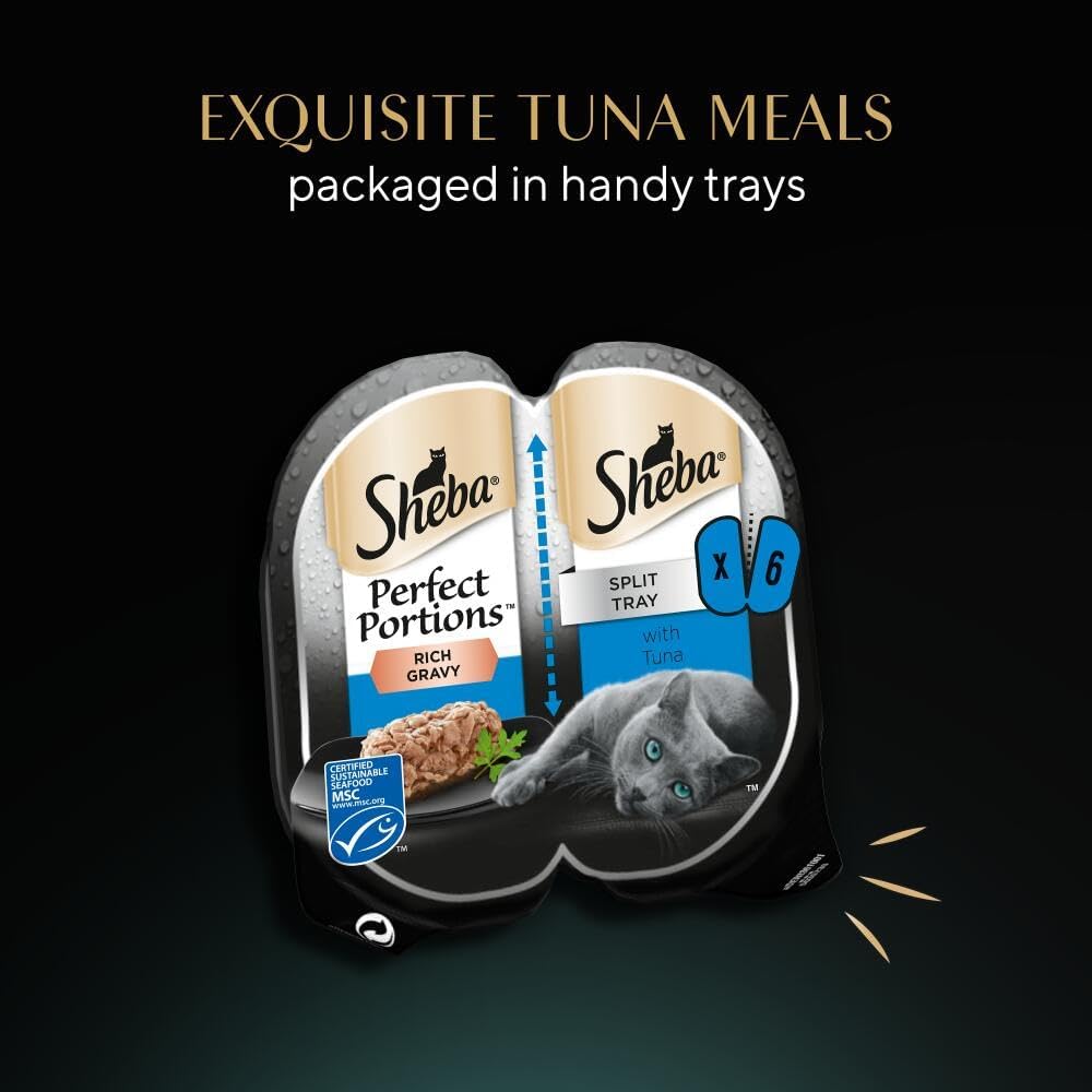 Sheba Portions with Tuna Chunks in Gravy 8 x 3x(2x37.5g)