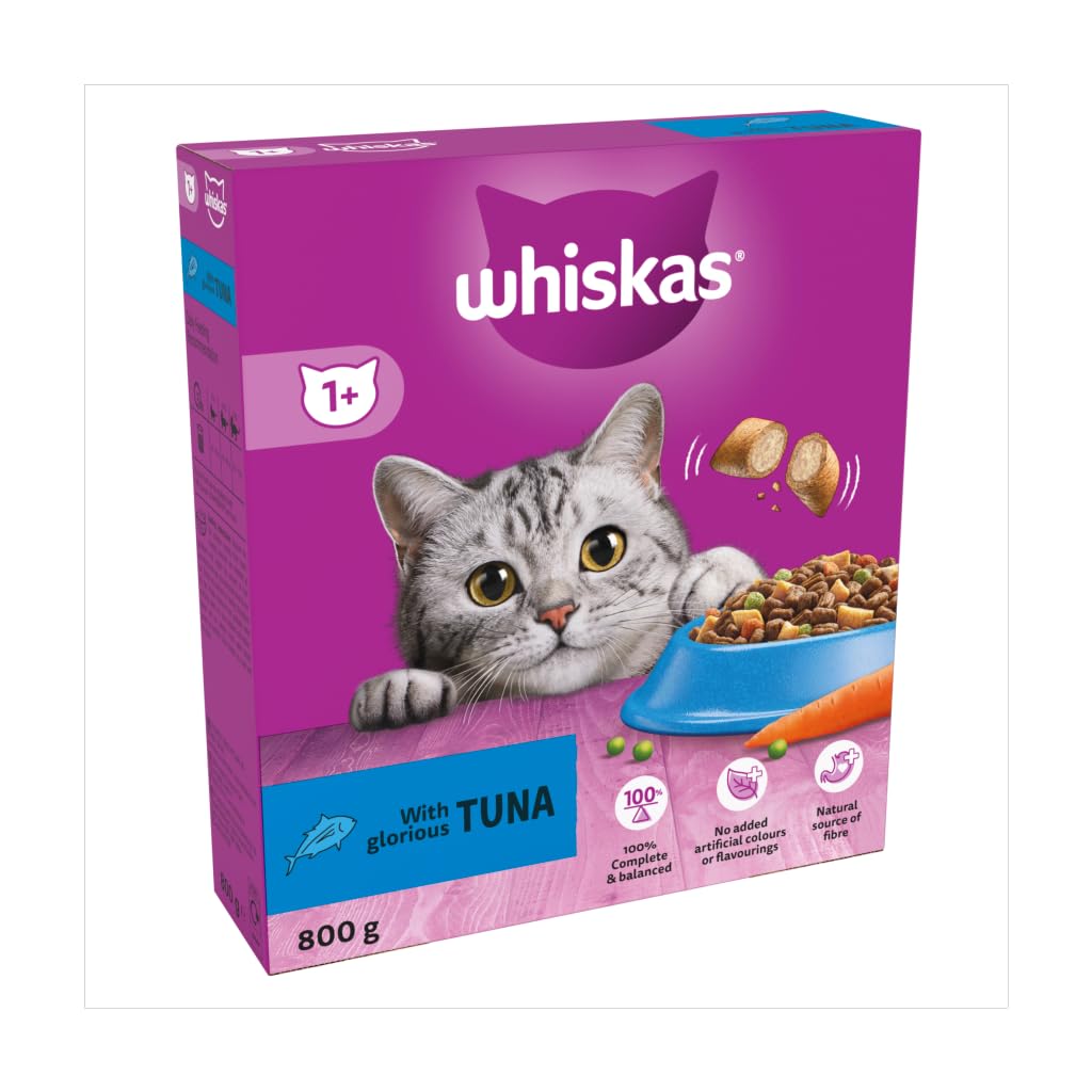 Whiskas 1+ Tuna 1.9kg Bag, Adult Cat Dry Food