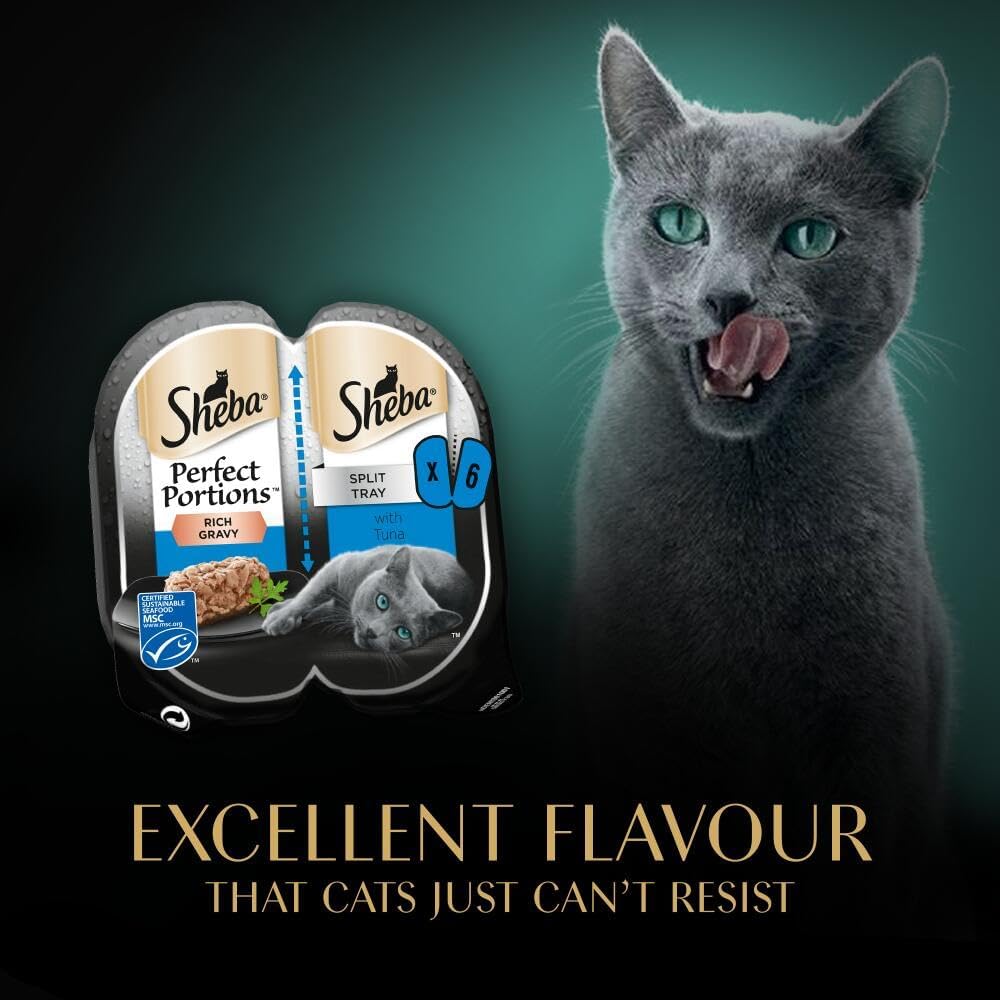 Sheba Portions with Tuna Chunks in Gravy 8 x 3x(2x37.5g)