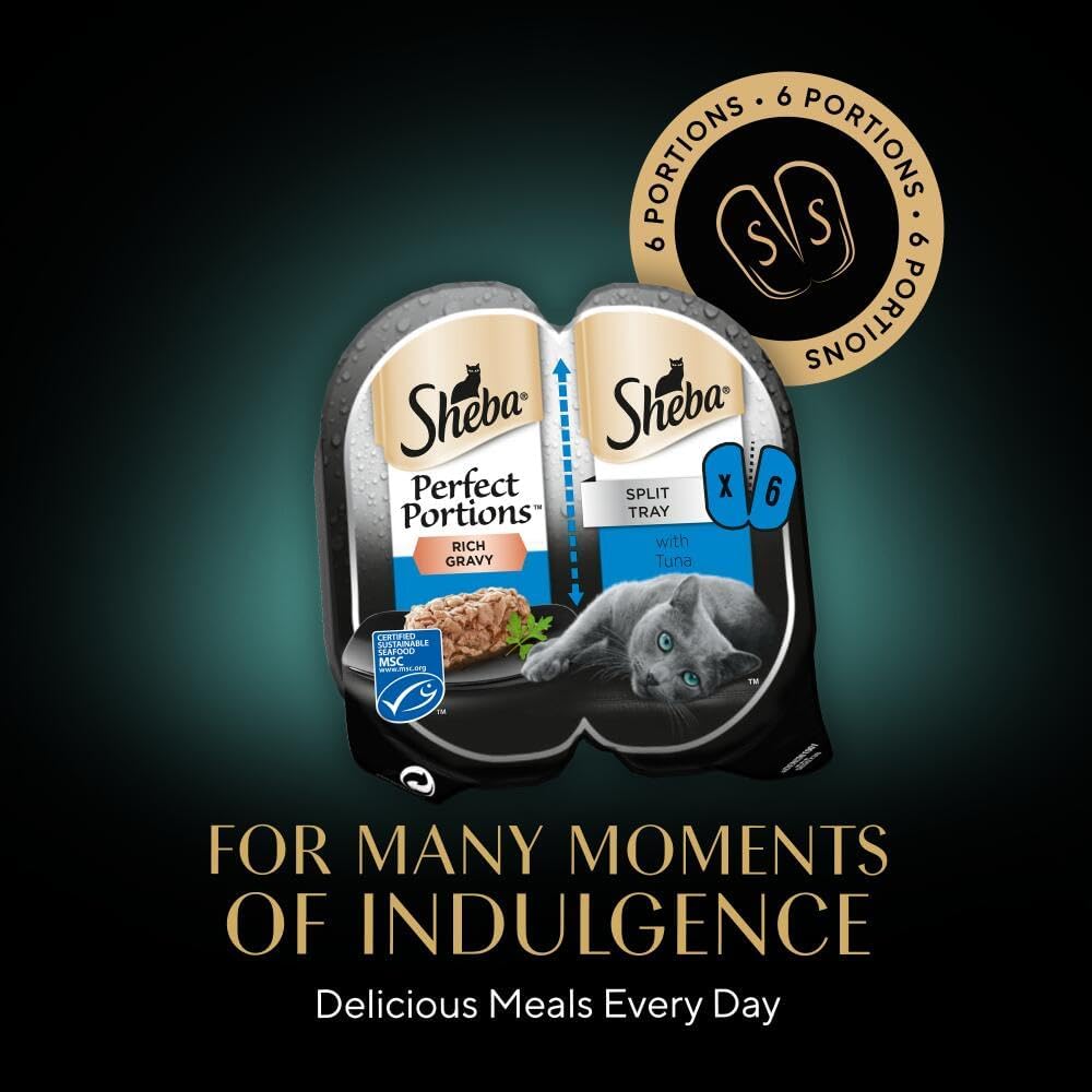Sheba Portions with Tuna Chunks in Gravy 8 x 3x(2x37.5g)