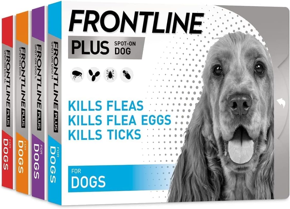 Frontline Plus For Dogs 20 to 40kg - 1 Pipette, Flea And Tick Treatment For Dogs, Frontline Flea Treatment For Dogs, Frontline Spot On For Dogs, Frontline For Dogs