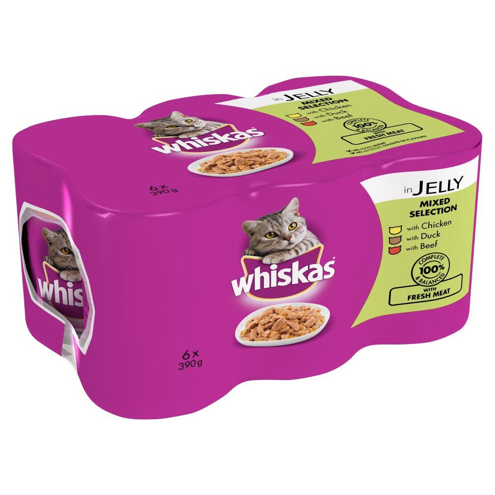 Whiskas Junior Poultry Selection in Jelly 84 Pouches, Wet Kitten & Cat Food, Selection of Chicken, Duck, Poultry & Turkey, Megapack (84 x 85 g)
