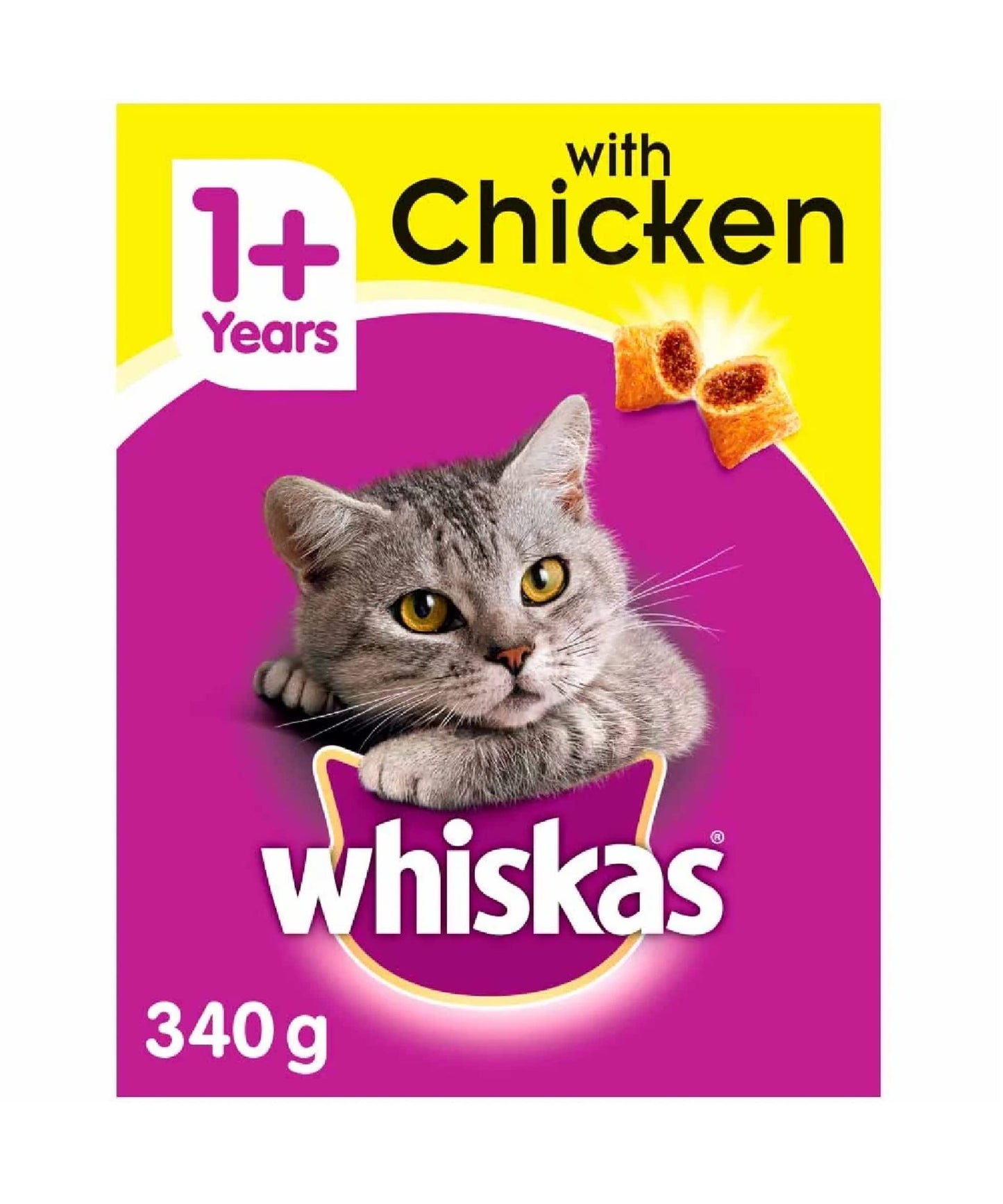 Whiskas 1+ Tuna 1.9kg Bag, Adult Cat Dry Food