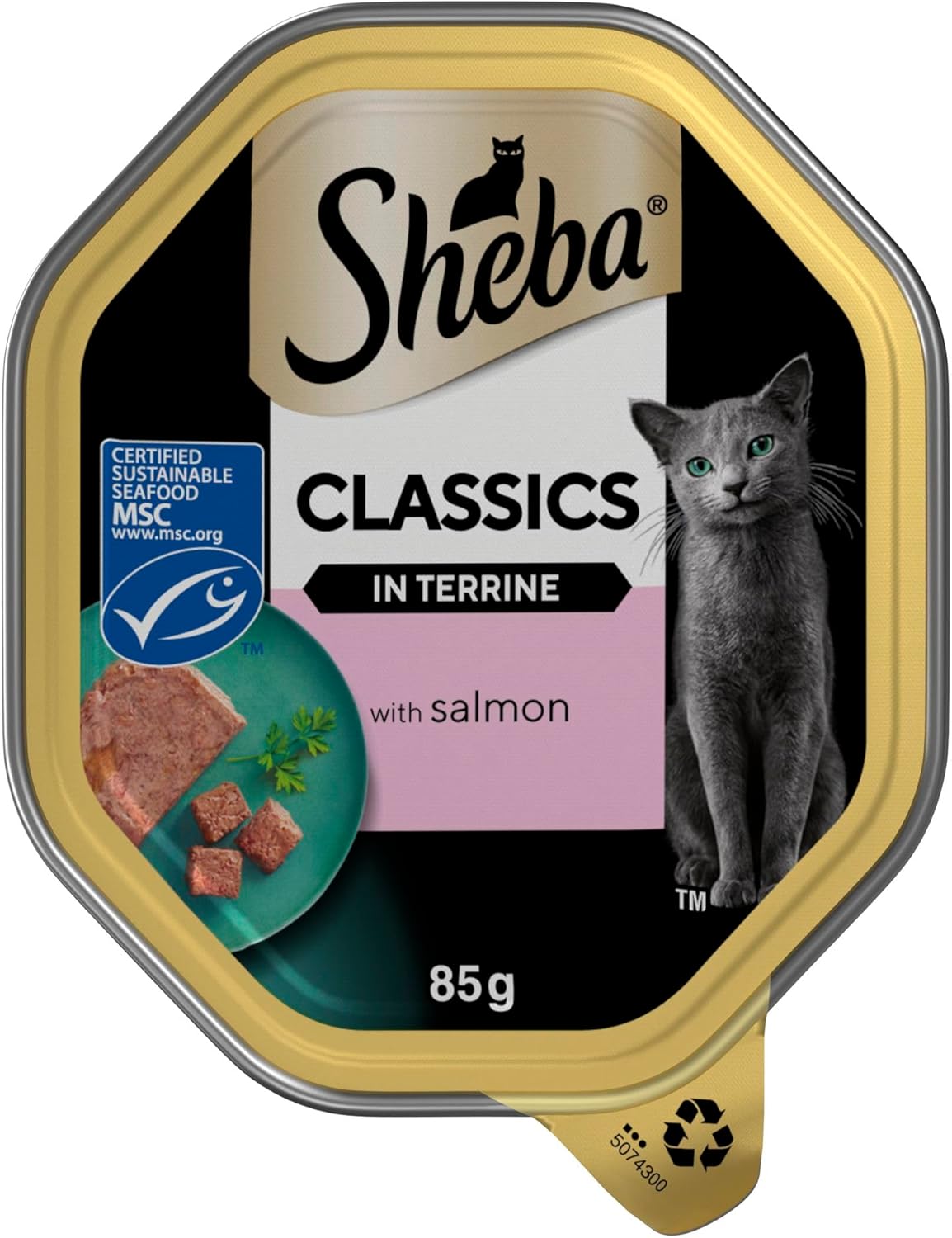 Sheba Classics Cat Food Tray with Salmon in Terrine 2x11x85g