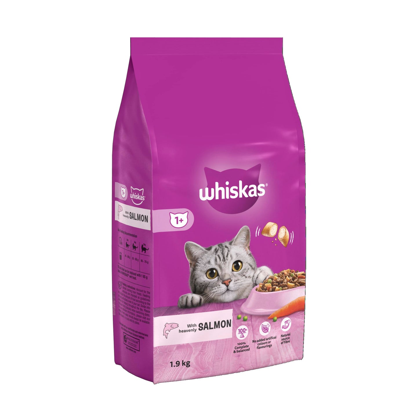 Whiskas 1+ Tuna 1.9kg Bag, Adult Cat Dry Food