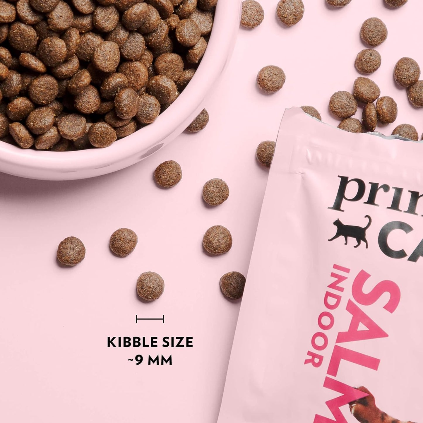 PrimaCat - Complete Dry Salmon Flavoured Cat Food, Indoor Adult Cat Food, 400g