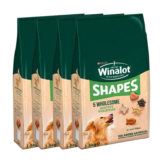 Winalot Shapes Biscuits Adult Dog Treats 4 x 1.8Kg