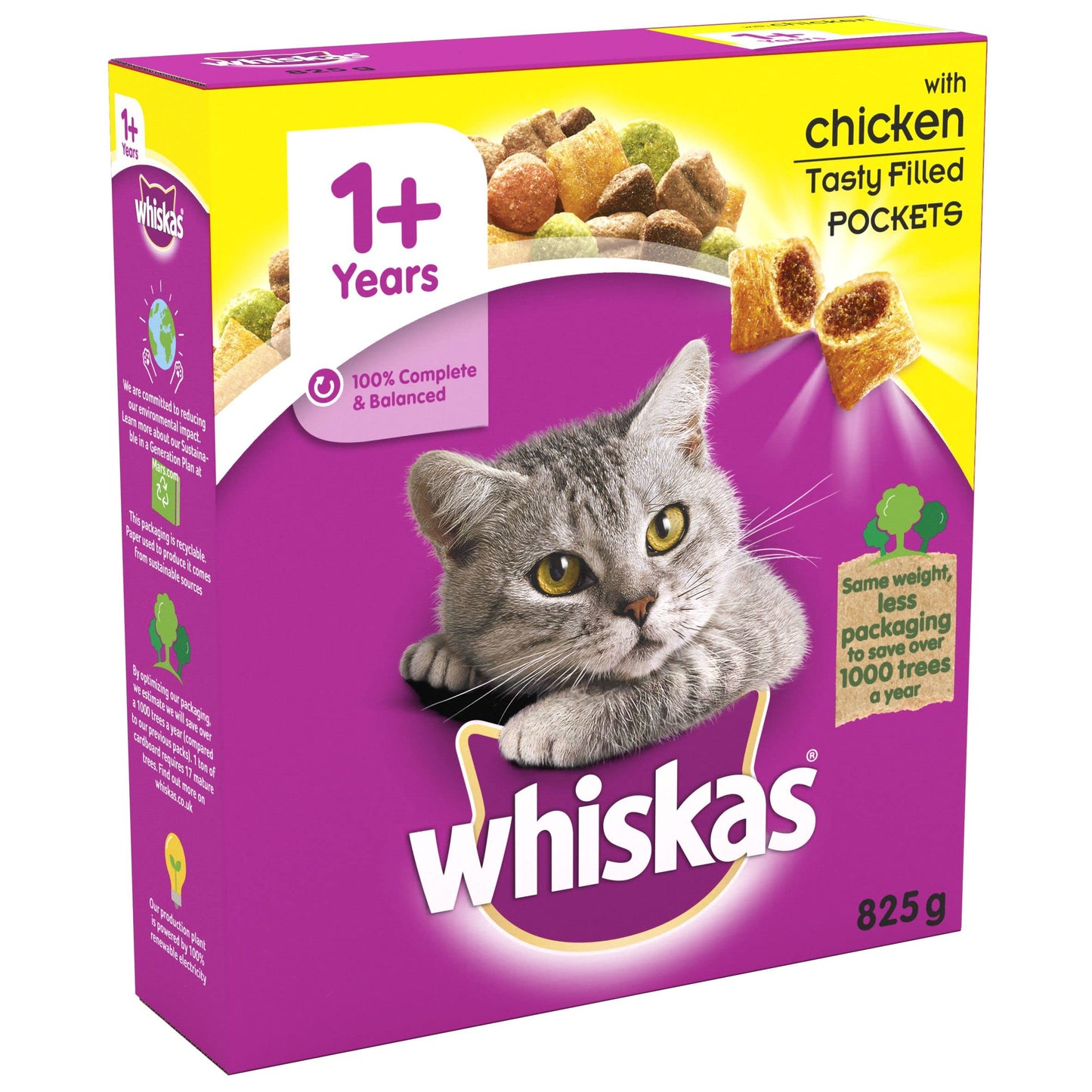 Whiskas 1+ Tuna 1.9kg Bag, Adult Cat Dry Food