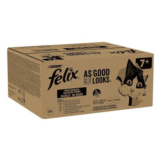 Felix As Good As It Looks 7+ Mixed Cat Food 120x100g