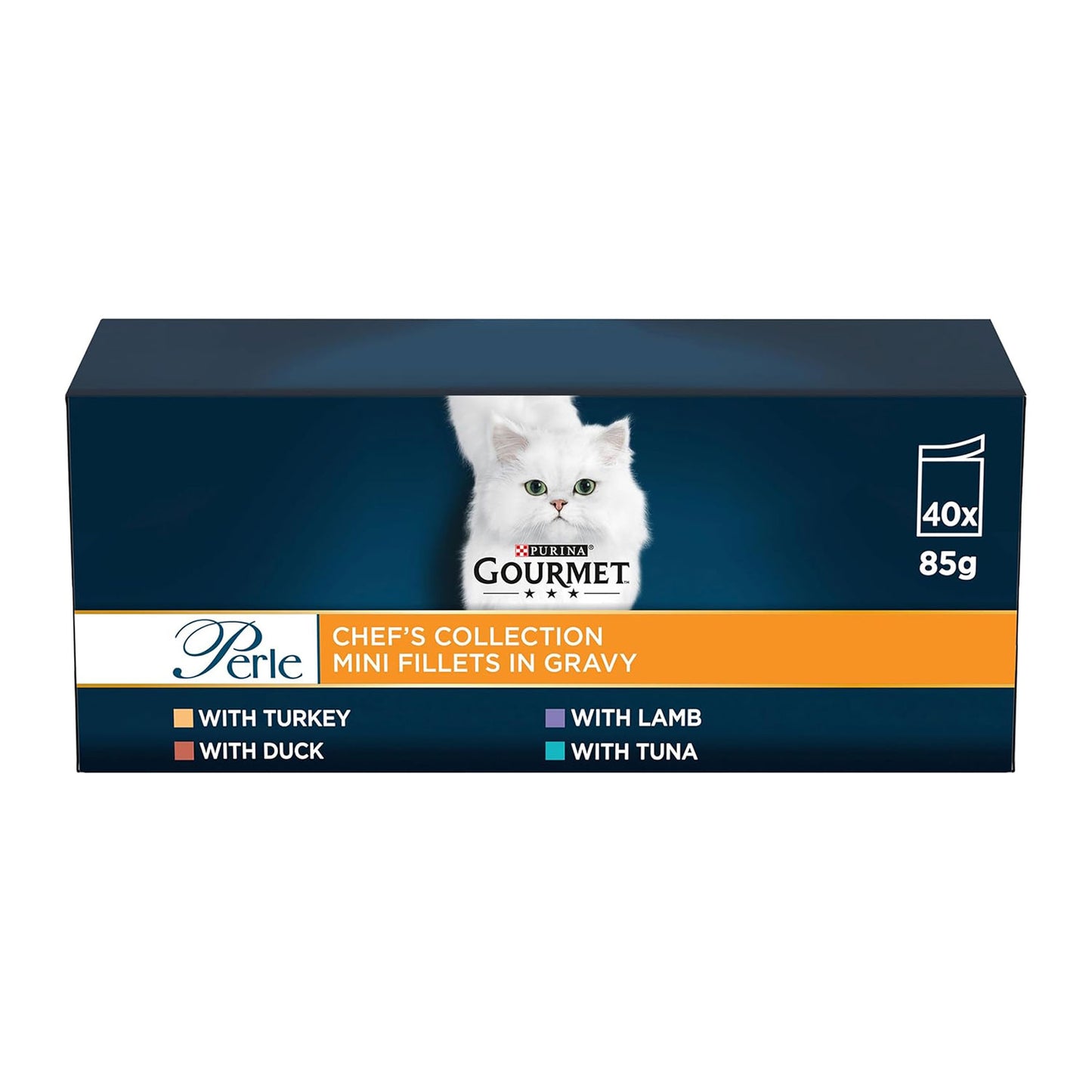GOURMET Perle Chef's Collection in Gravy Wet Adult Cat Food 40x85g