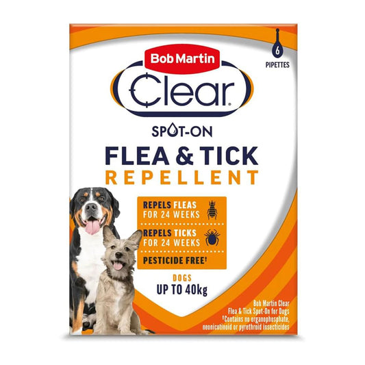 Bob Martin Clear Flea and Tick Spot on for Dogs