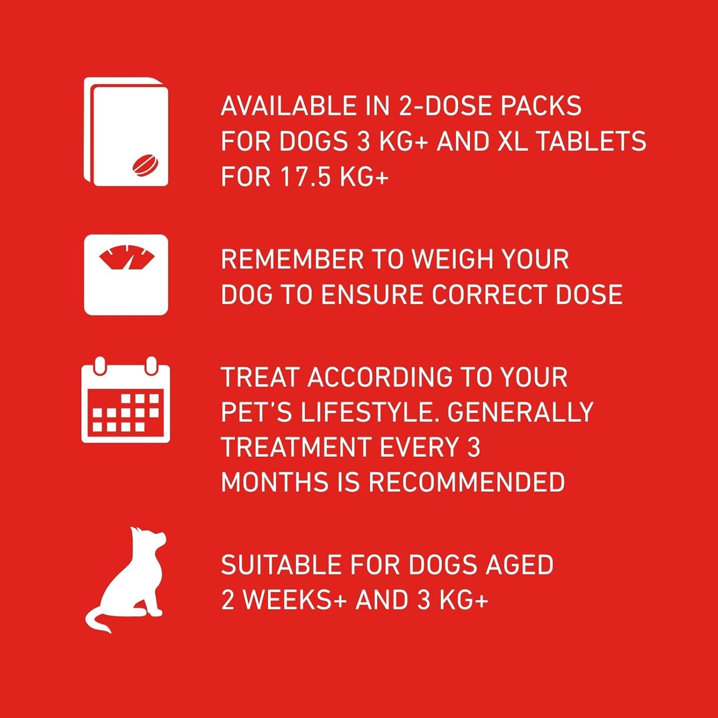 FRONTLINE WORMER - XL Worming Tablets for Dogs - 2 Tablets