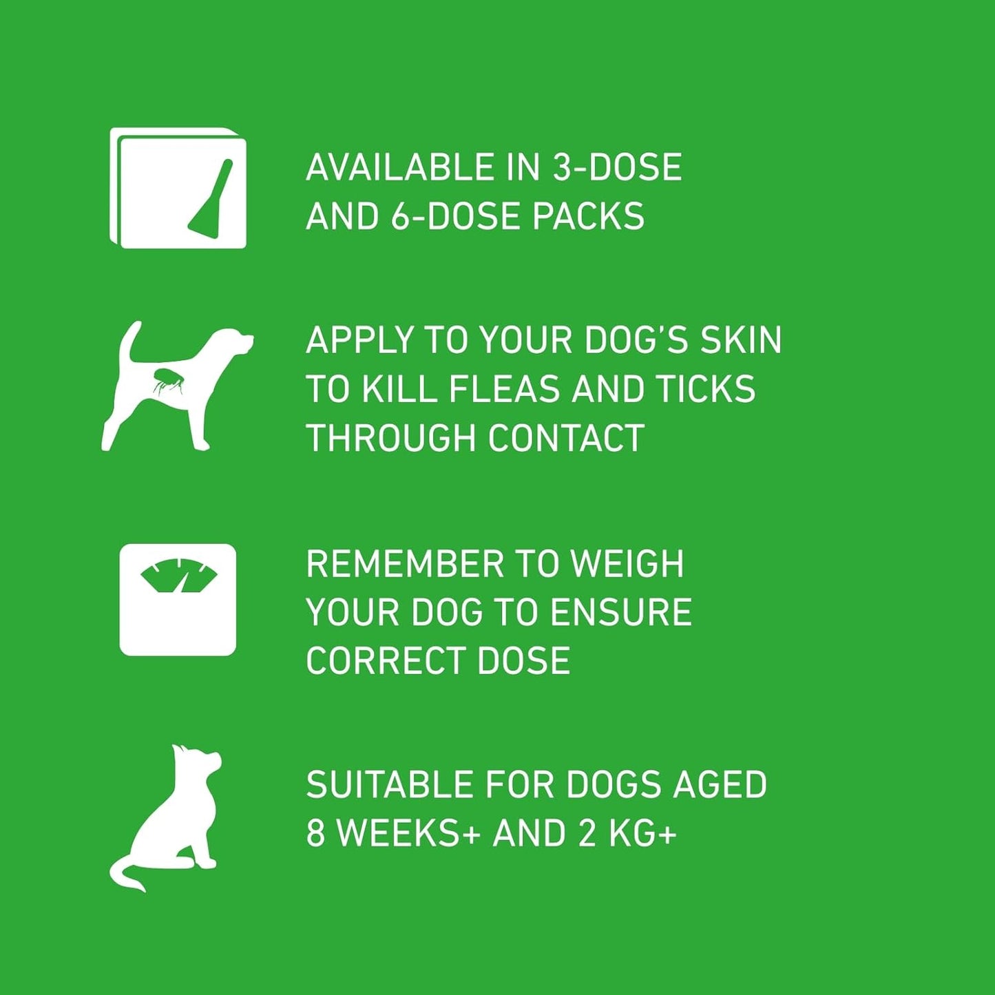 FRONTLINE Plus Flea & Tick Treatment for Medium Dogs (10-20 kg) - 6 Pipettes
