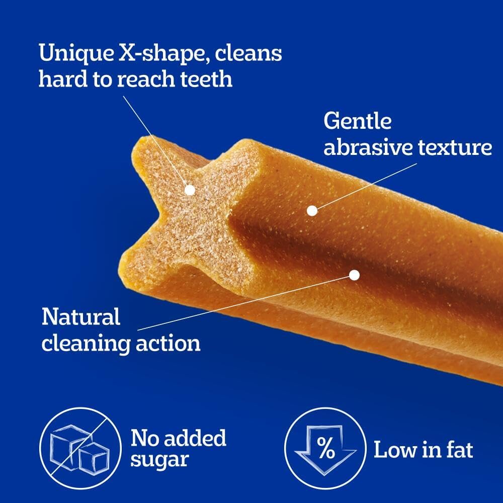 Pedigree Dentastix - Daily Dental Care Chews, Small Dog Treats from 5-10 kg, 10 Bags (10 x 110 g/Total of 70 Sticks)