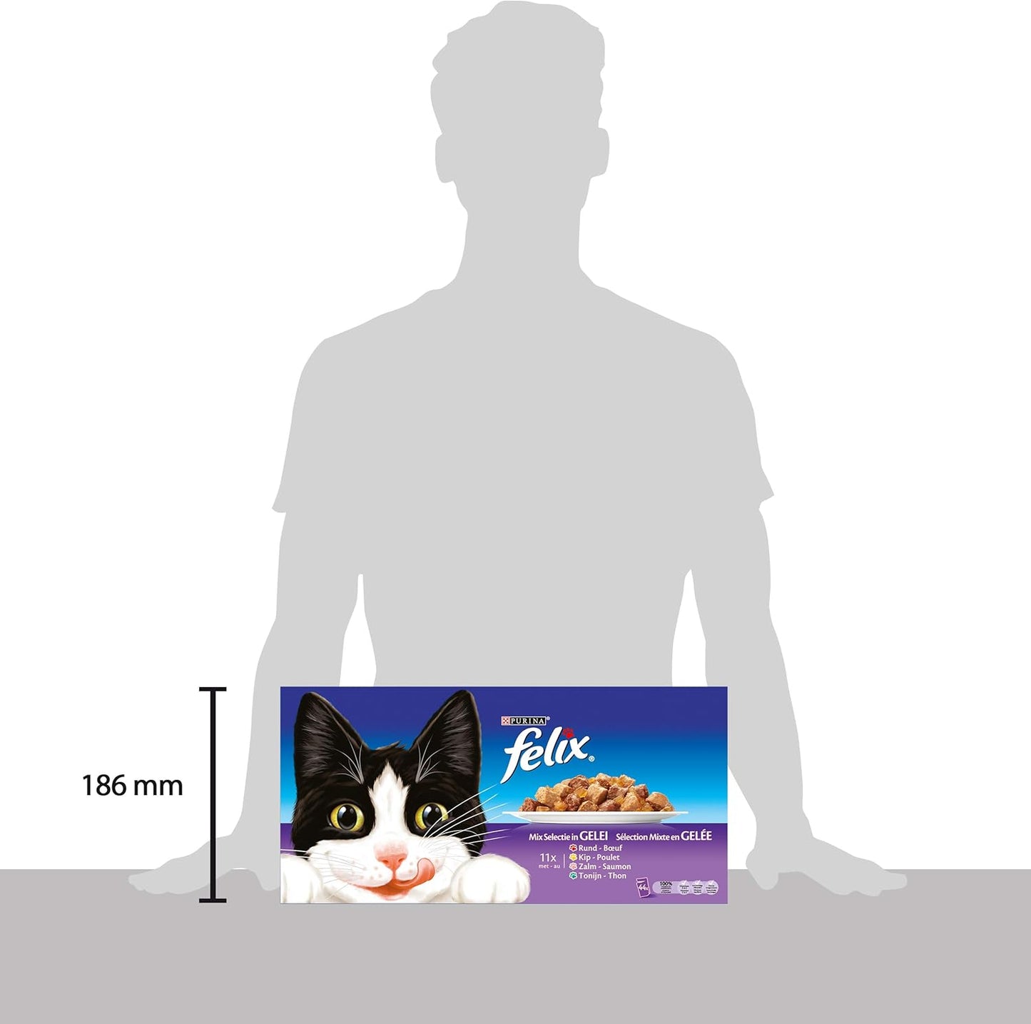 Felix As Good As It Looks Cat Food Mix PAck 44 x 100 g
