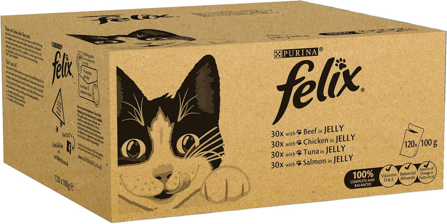 Felix Mixed Selection in Jelly Cat Food 120x100g