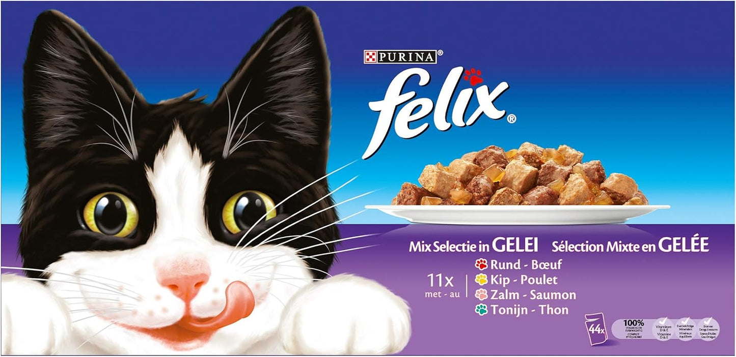 Felix As Good As It Looks Cat Food Mix PAck 44 x 100 g