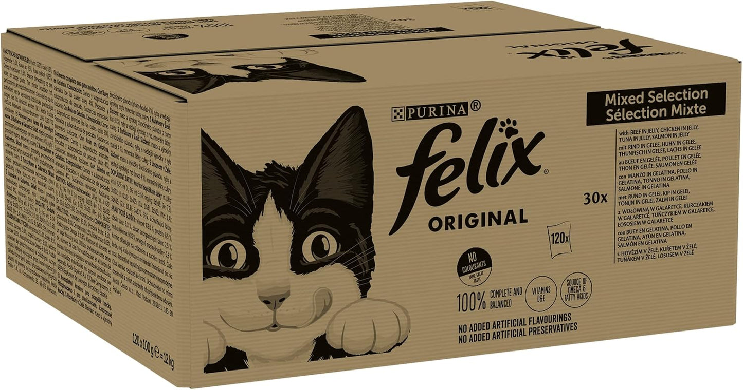 Felix Mixed Selection in Jelly Cat Food 120x100g