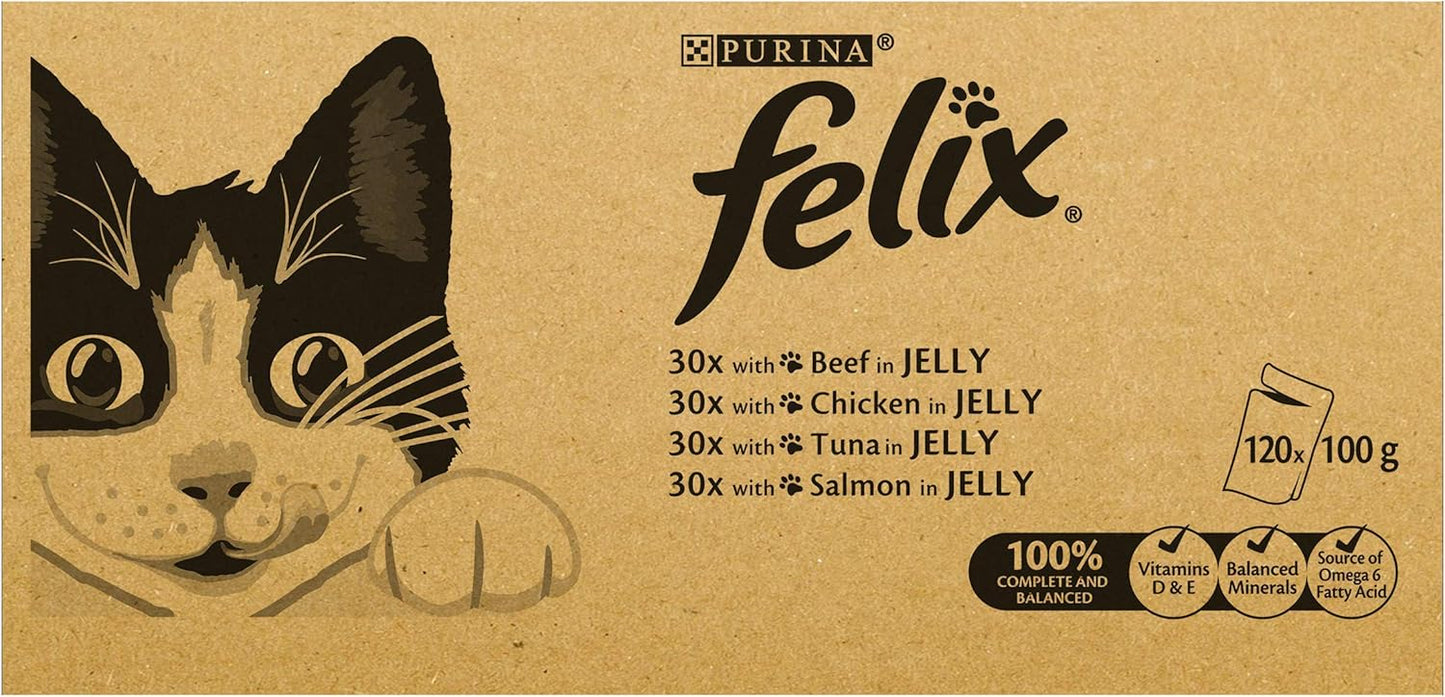 Felix Mixed Selection in Jelly Cat Food 120x100g