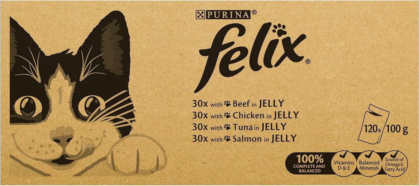 Felix Mixed Selection in Jelly Cat Food 120x100g