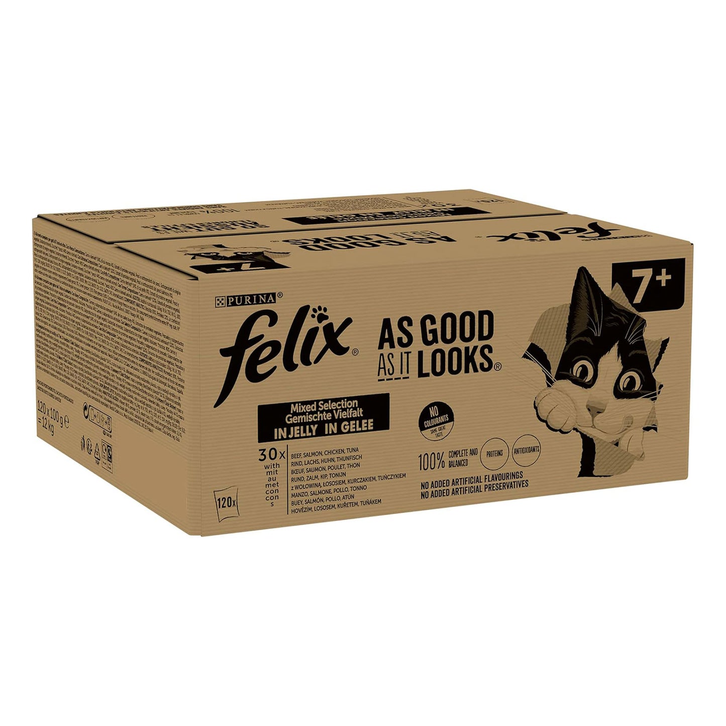 Felix As Good As It Looks 7+ Mixed Cat Food 120x100g
