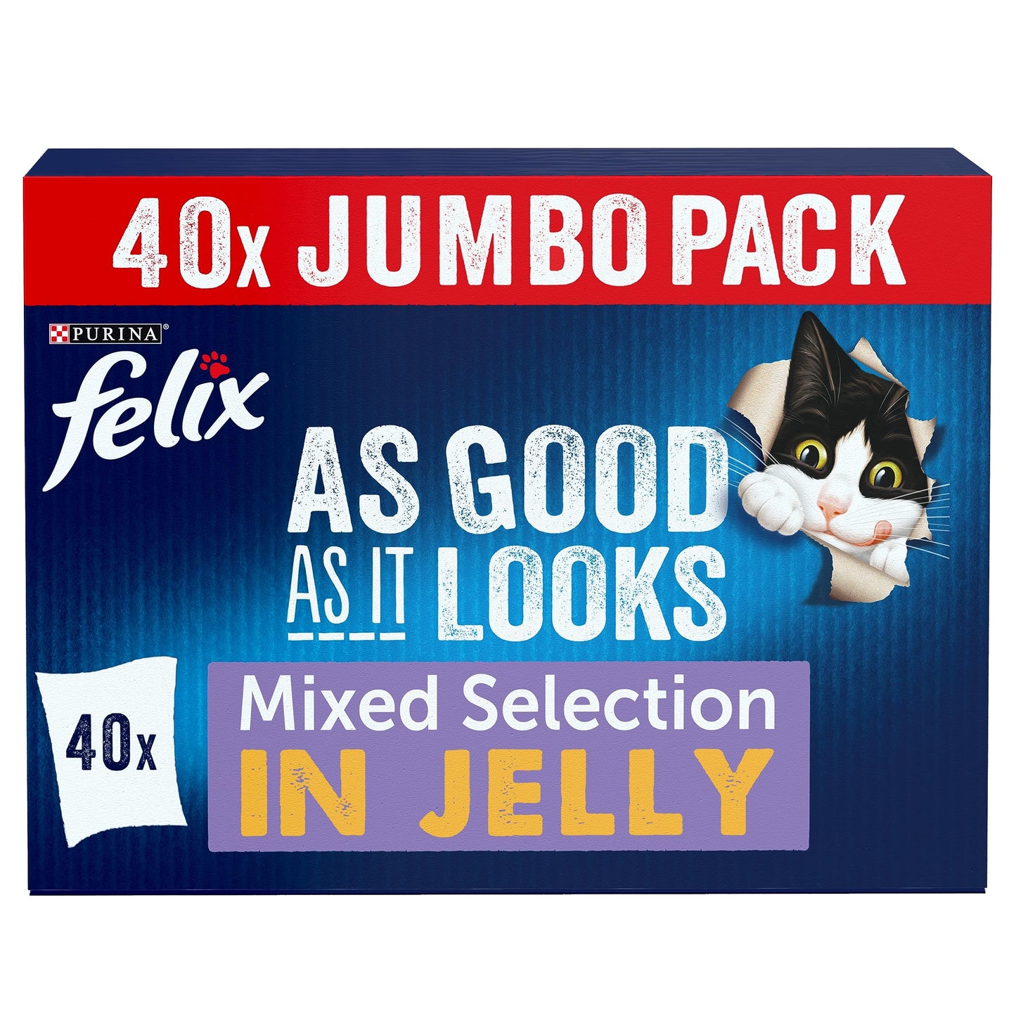 Felix As Good As It Looks Cat Food Mix PAck 44 x 100 g